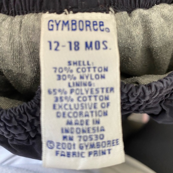 Gymboree baby boy 12-18 mo. lined zip leg bottoms - Picture 5 of 6